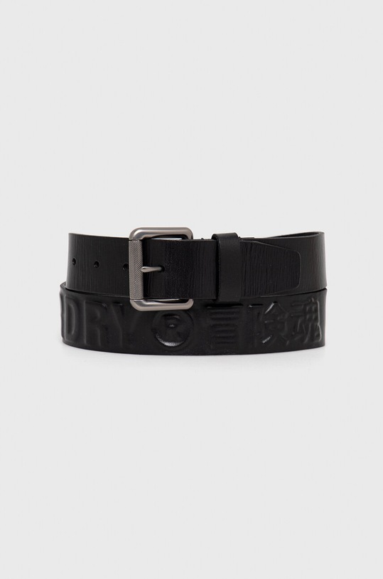 Kožený pásek Superdry černá Y9210007A.FW3