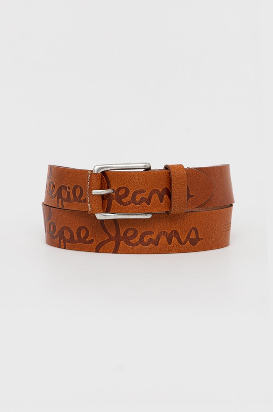 Pepe Jeans cintura in pelle Planet friendly marrone PM020999.879