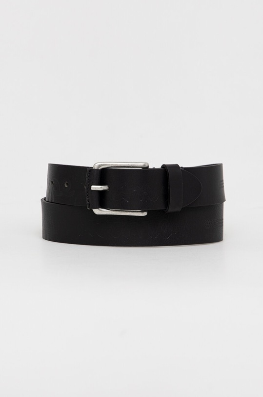 Pepe Jeans curea de piele Planet friendly negru PM020999.999
