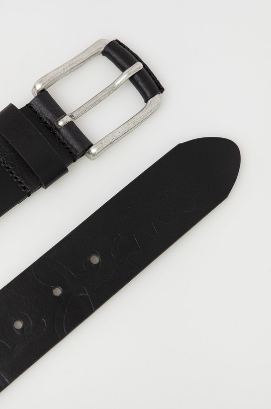 Pepe Jeans curea de piele PM020999.999 negru SS23