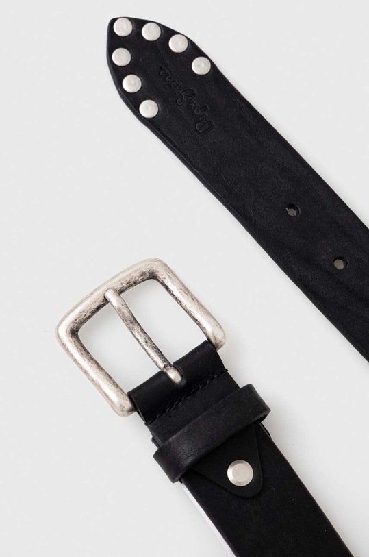 Kožený pásek Pepe Jeans Leroy PM021004.999 černá SS23