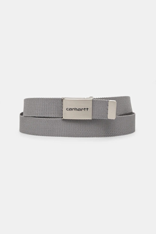 Колан Carhartt WIP Clip Belt Chrome сив I019176.2LRXX