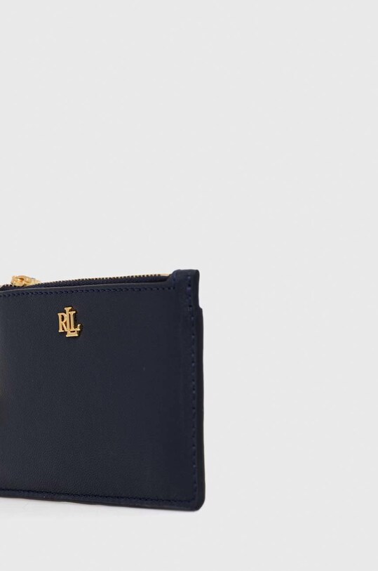 Δερμάτινο πορτοφόλι Lauren Ralph Lauren 432891184 σκούρο μπλε SS23