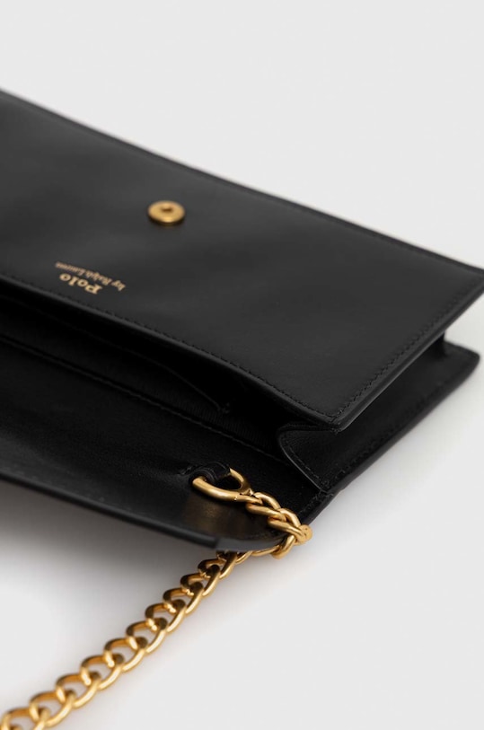 Кожена чанта Polo Ralph Lauren 427886738 черен