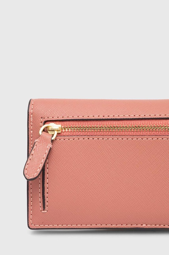 Akcesoria Lauren Ralph Lauren portfel skórzany 432802917 różowy