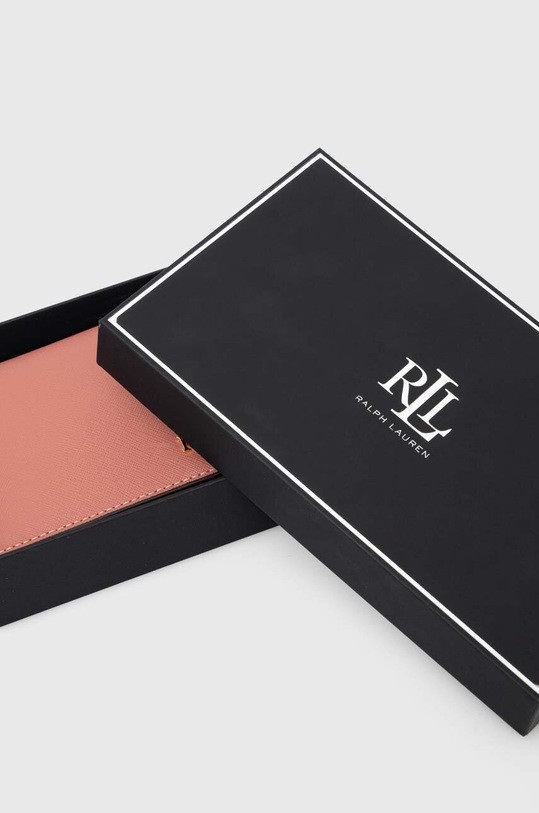 Lauren Ralph Lauren portfel skórzany 432802917 różowy