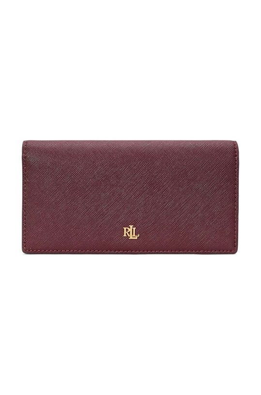 Lauren Ralph Lauren portofel de piele piele burgundia 432802917