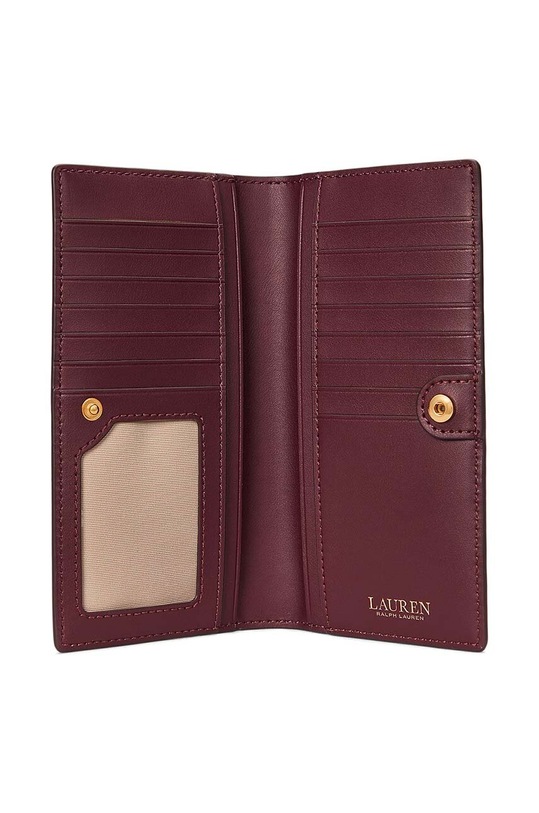 Accesorii Lauren Ralph Lauren portofel de piele 432802917 burgundia