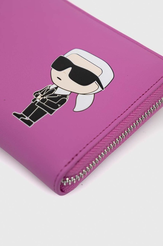 Karl Lagerfeld portfel skórzany 230W3213 różowy