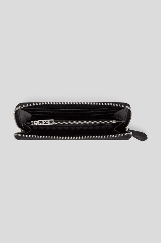 Δερμάτινο πορτοφόλι Karl Lagerfeld μαύρο 230W3213