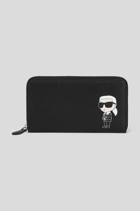 Δερμάτινο πορτοφόλι Karl Lagerfeld 230W3213 μαύρο