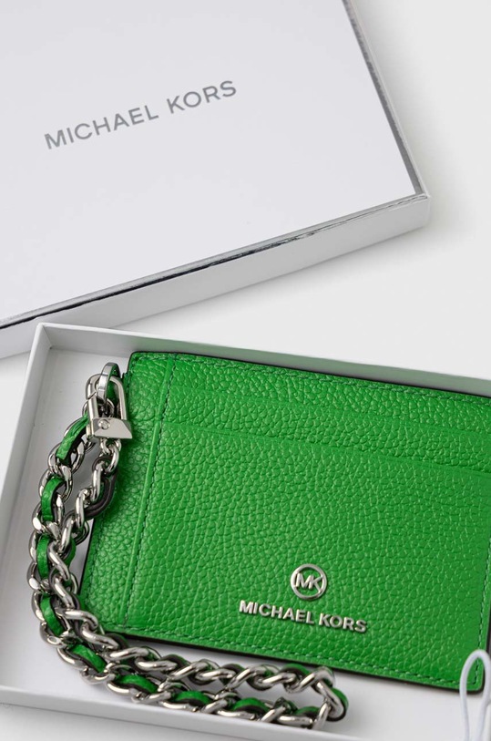 Doplňky Kožené pouzdro na karty MICHAEL Michael Kors 34R3ST9D5L zelená