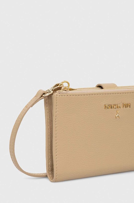 Кожаный кошелек Patrizia Pepe CQ9774.L001 бежевый AW23