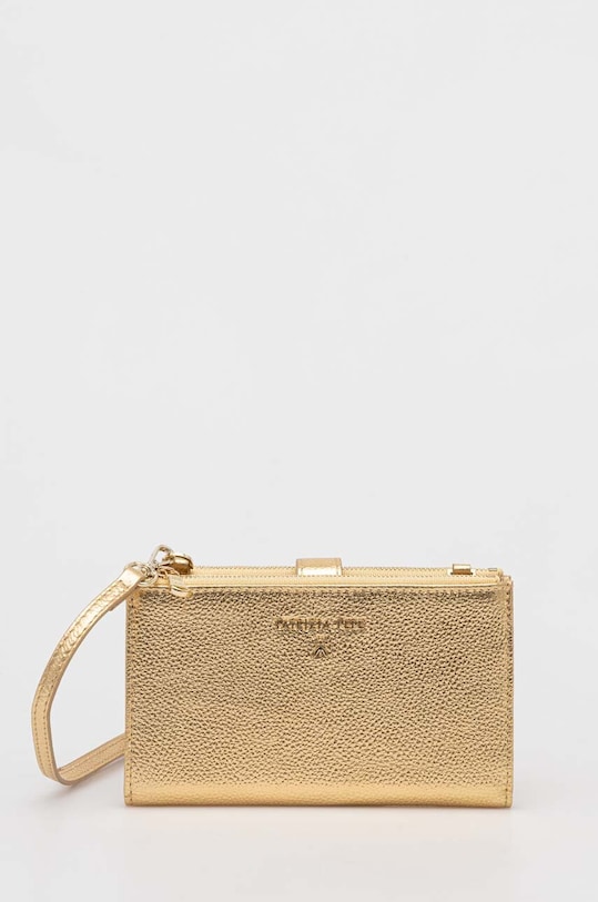 Patrizia Pepe portfel skórzany skóra licowa złoty CQ9774.L001