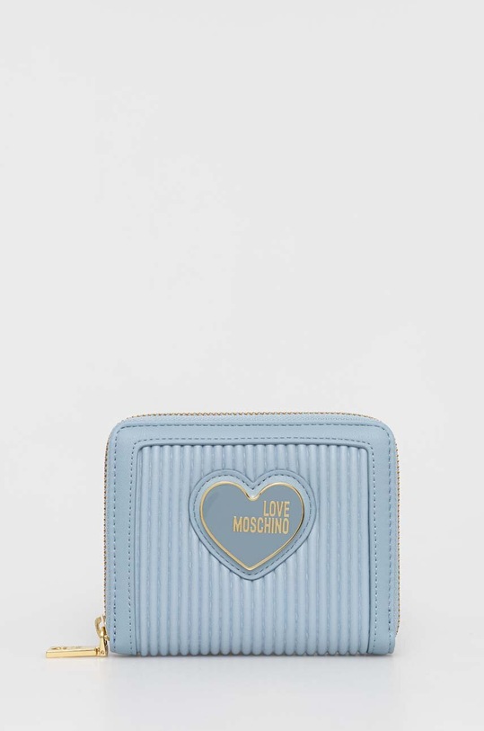 Love Moschino portfel imitacja skóry licowej niebieski JC5619PP1GLA1700