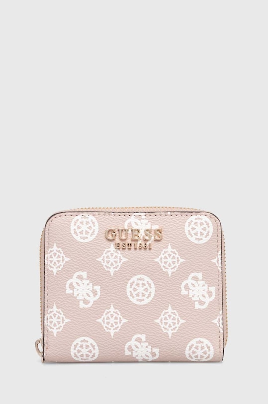 Guess portfel LAUREL imitacja skóry licowej różowy SWPG85.00370