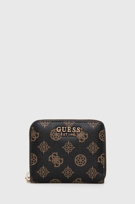Guess portfel LAUREL imitacja skóry licowej czarny SWPG85.00370
