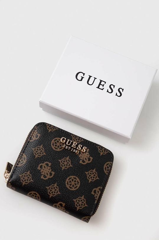 Guess portfel LAUREL czarny SWPG85.00370