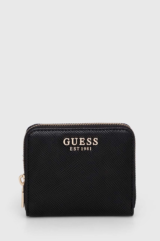 Guess portfel LAUREL imitacja skóry licowej czarny SWZG85.00370