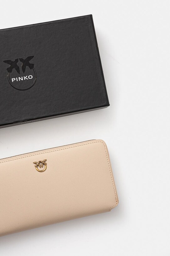 Pinko portofel de piele bej 100250.A0F1