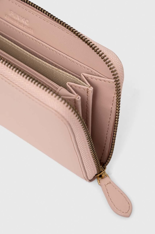 Accesorii Pinko portofel de piele 100250.A0F1 roz