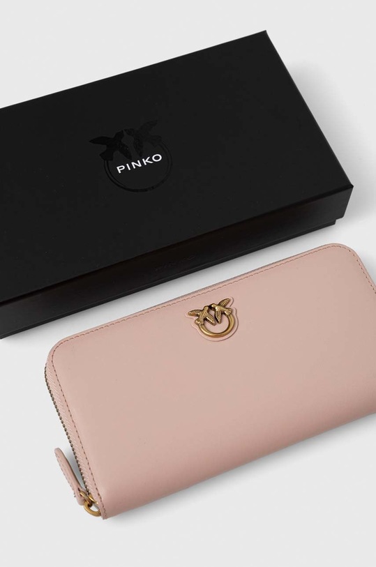 Δερμάτινο πορτοφόλι Pinko ροζ 100250.A0F1