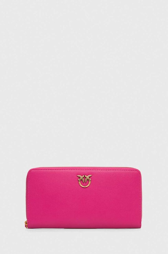 Pinko portofel de piele roz 100250.A0F1