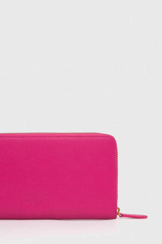 Accesorii Pinko portofel de piele 100250.A0F1 roz