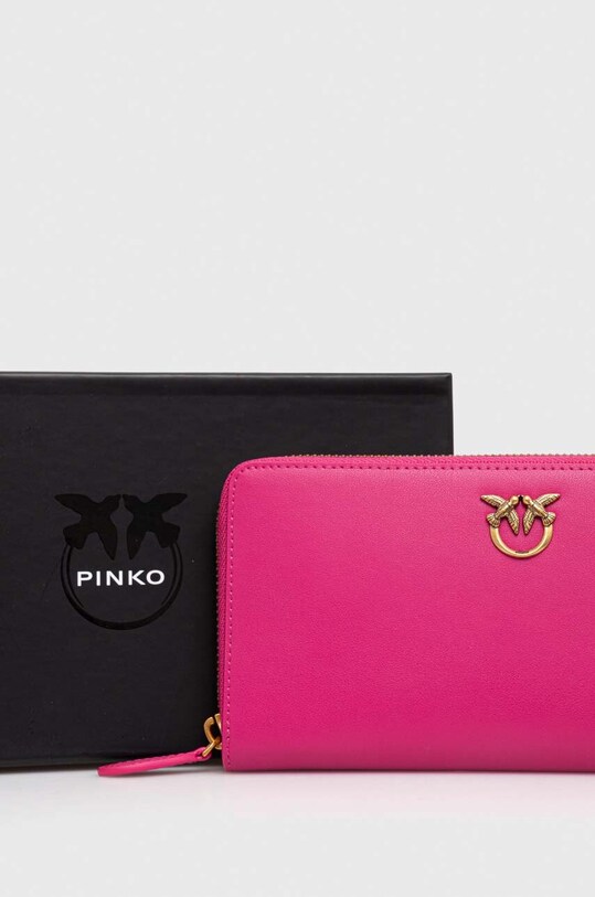 Kožená peňaženka Pinko 100250.A0F1 ružová
