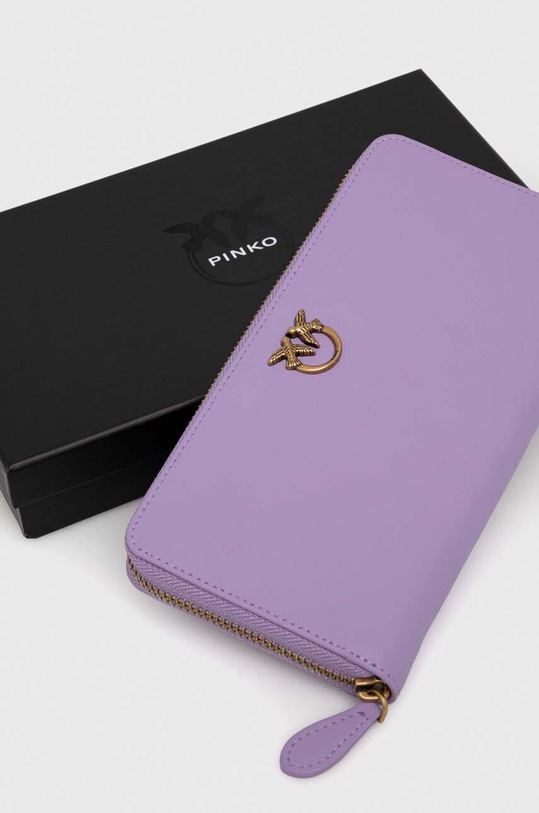 Кожен портфейл Pinko 100250.A0F1 виолетов