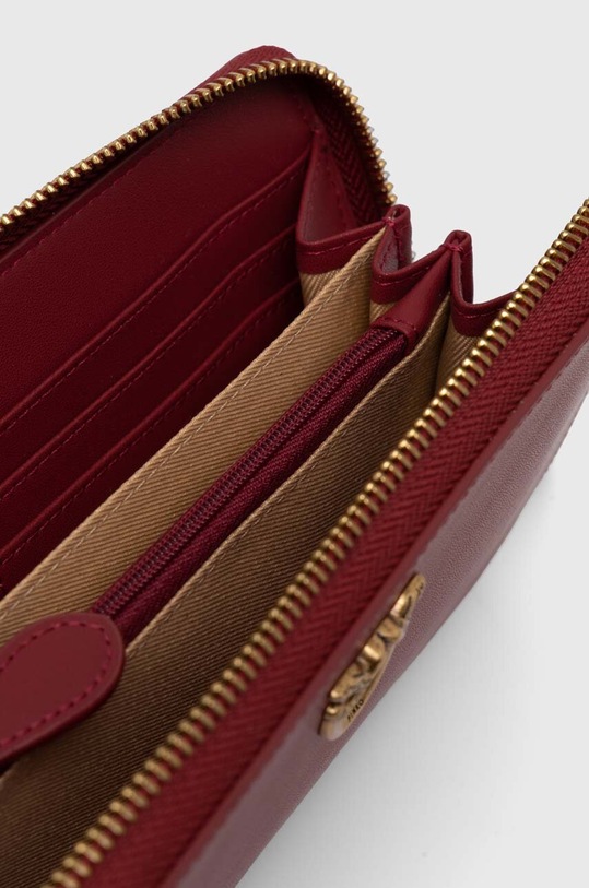 Akcesoria Pinko portfel skórzany 100250.A0F1 bordowy