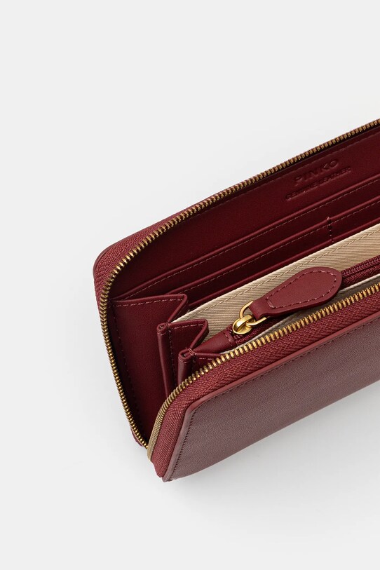 Accessori Pinko portafoglio in pelle 100250.A0F1 granata