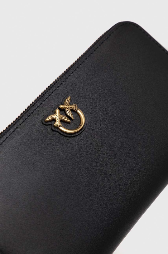 Akcesoria Pinko portfel skórzany 100250.A0F1 czarny