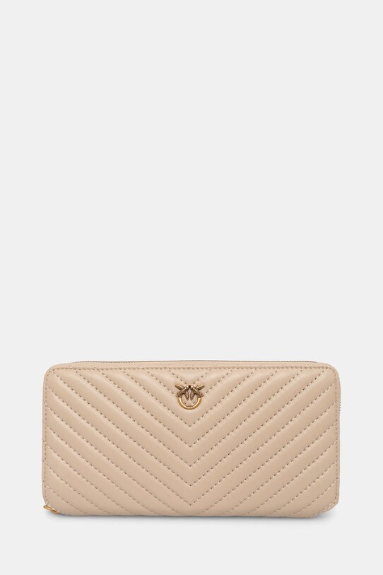 Pinko portofel de piele piele bej 100250.A0GK