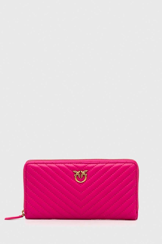 Pinko bőr pénztárca sima rózsaszín 100250.A0GK