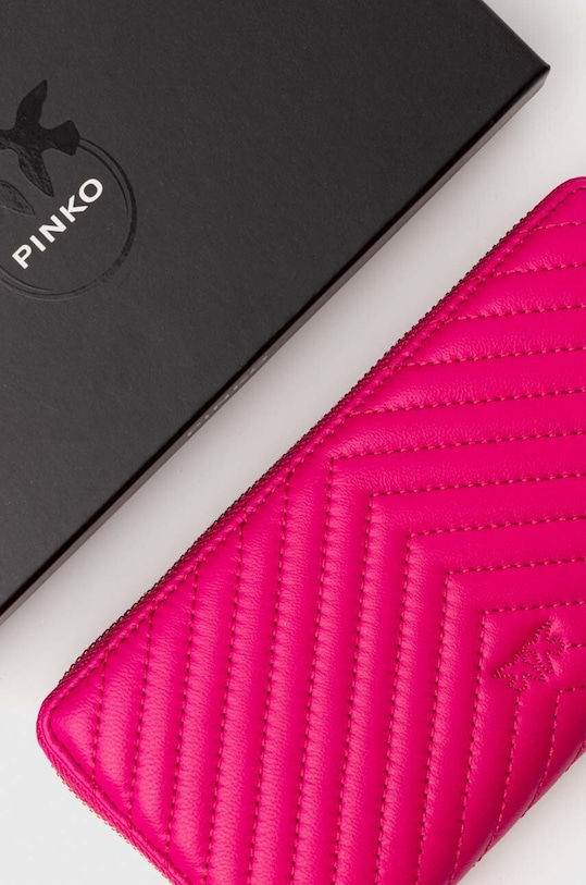 Pinko bőr pénztárca rózsaszín 100250.A0GK