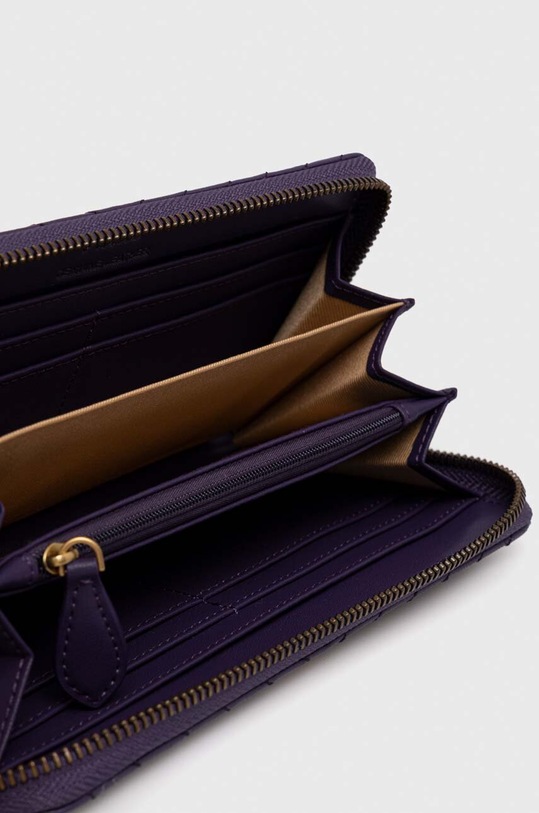Pinko portfel skórzany fioletowy 100250.A0GK
