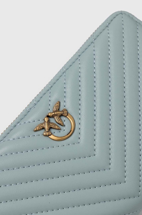Akcesoria Pinko portfel skórzany 100250.A0GK niebieski