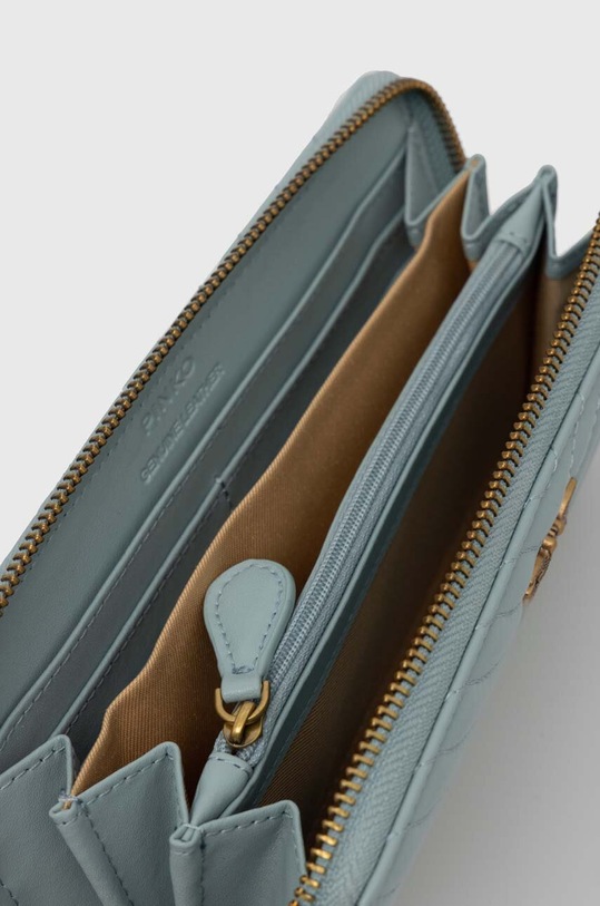 Pinko portfel skórzany niebieski 100250.A0GK