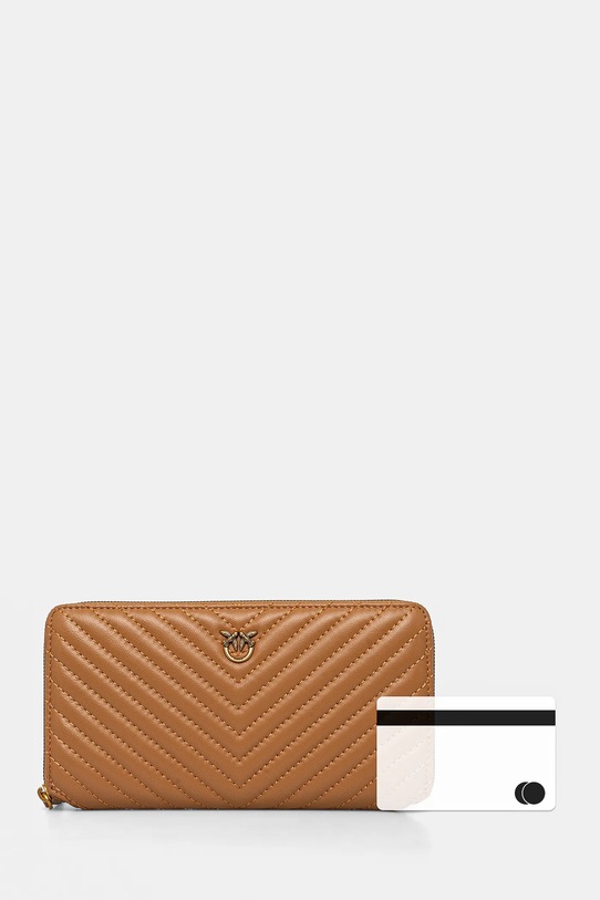 Шкіряний гаманець Pinko 100250.A0GK коричневий