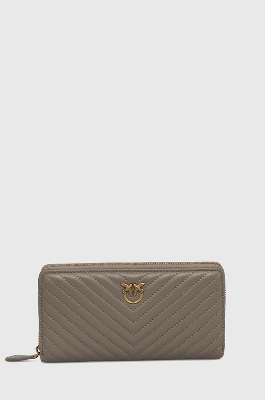 Pinko portofel de piele piele gri 100250.A0GK
