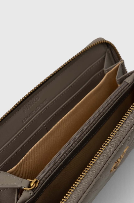 Pinko portofel de piele gri 100250.A0GK