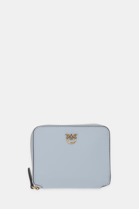 Pinko portfel skórzany skóra licowa niebieski 100249.A0F1