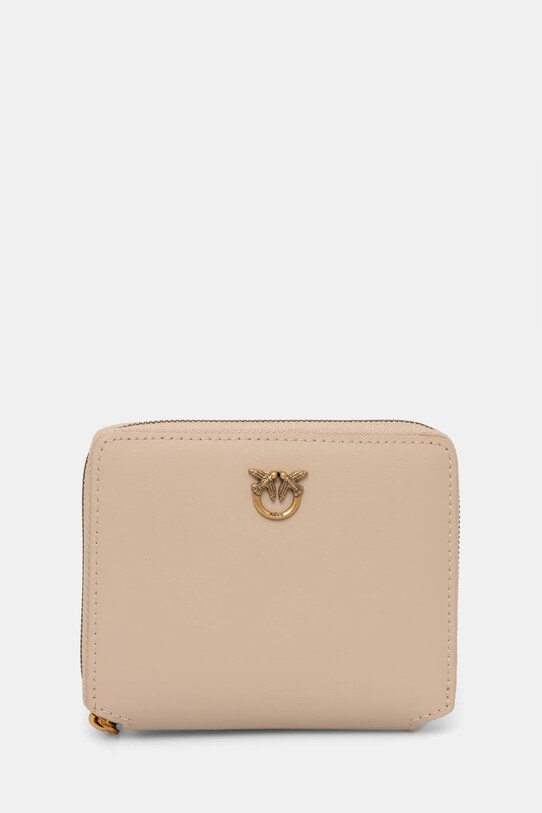 Pinko portofel de piele piele bej 100249.A0F1