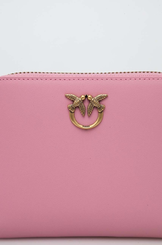 Akcesoria Pinko portfel skórzany 100249.A0F1 różowy