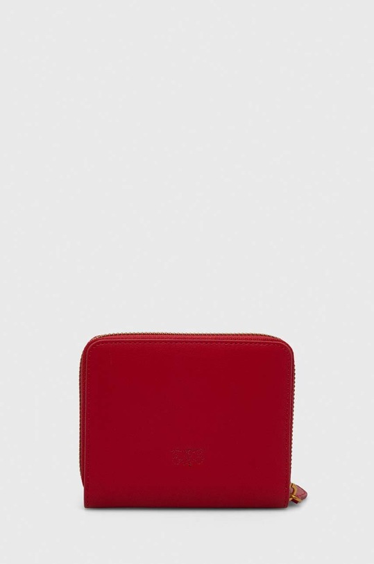 Pinko portfel skórzany 100249.A0F1 czerwony AA00