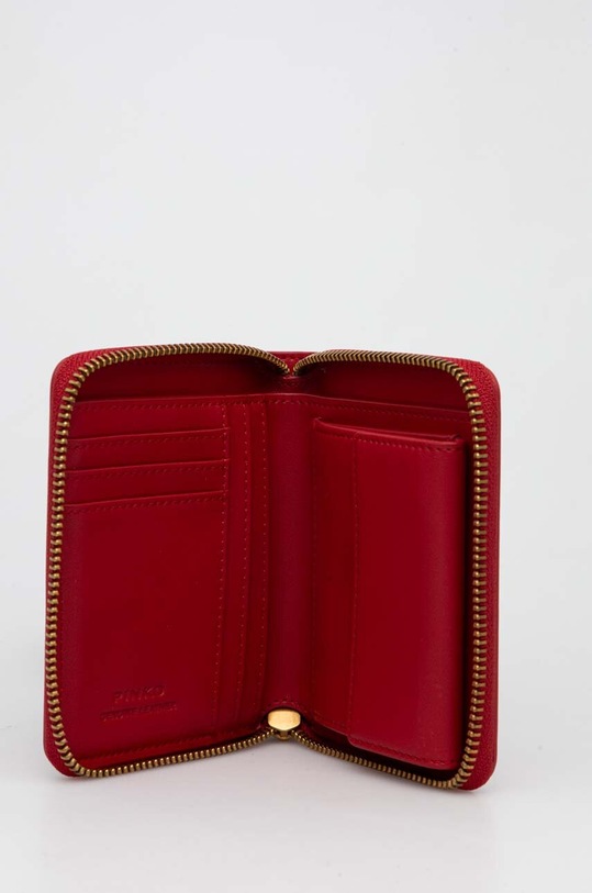 Akcesoria Pinko portfel skórzany 100249.A0F1 czerwony