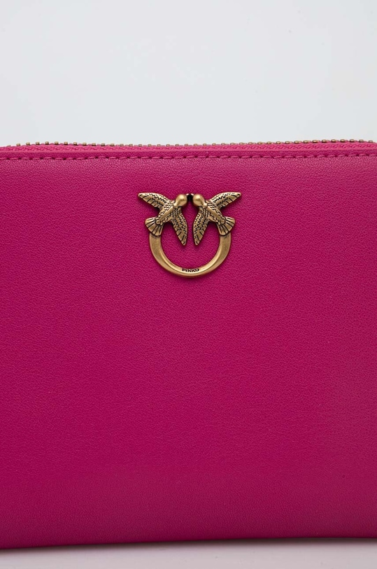Akcesoria Pinko portfel skórzany 100249.A0F1 różowy