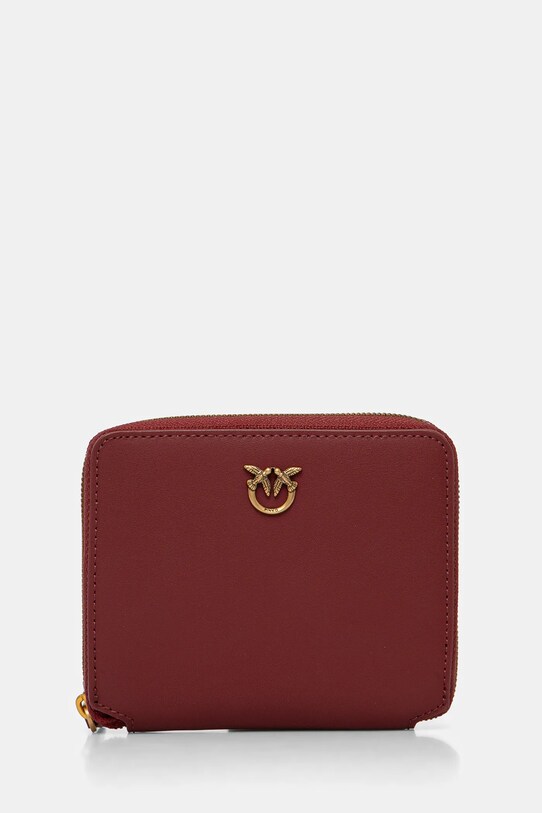 Pinko portofel de piele burgundia 100249.A0F1
