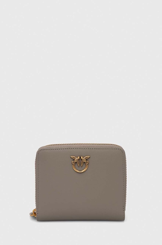 Pinko portofel de piele piele gri 100249.A0F1